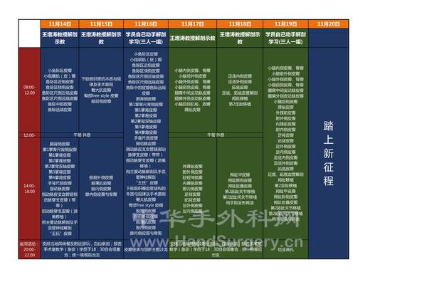 2022年第十七届显微外科解剖与临床高级研修班日程_02