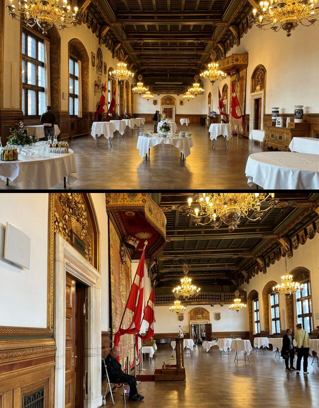 市政厅内开幕式